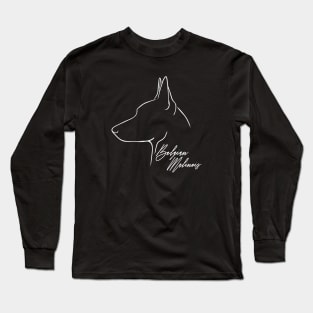 Belgian Malinois Profile dog Long Sleeve T-Shirt